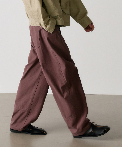 изогнутый chino брюки (burgundy)