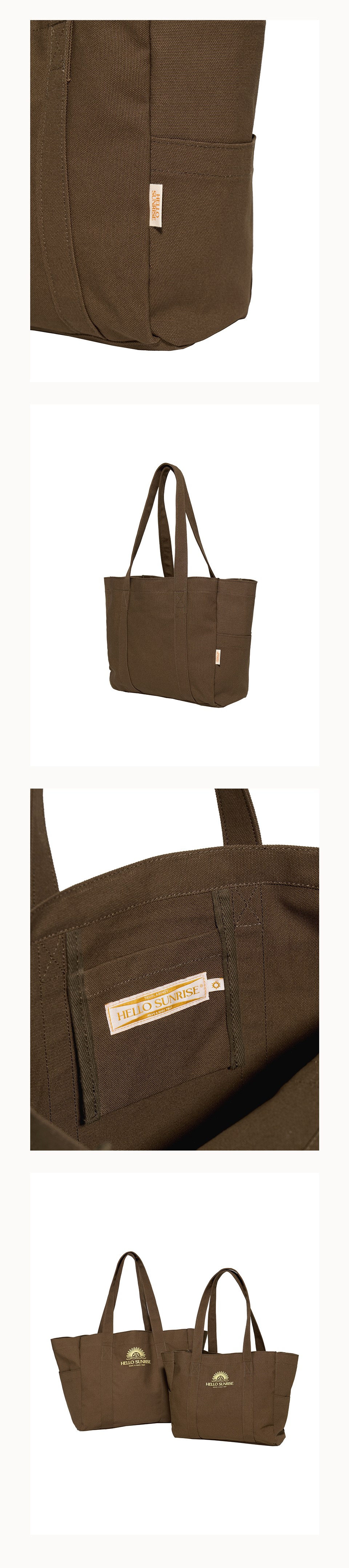 【HELLO SUNRISE】 OG Logo Canvas Mini Tote Bag / 追跡付 HELLO SUNRISE】 OG Logo Canvas Mini Tote Bag / 追跡付