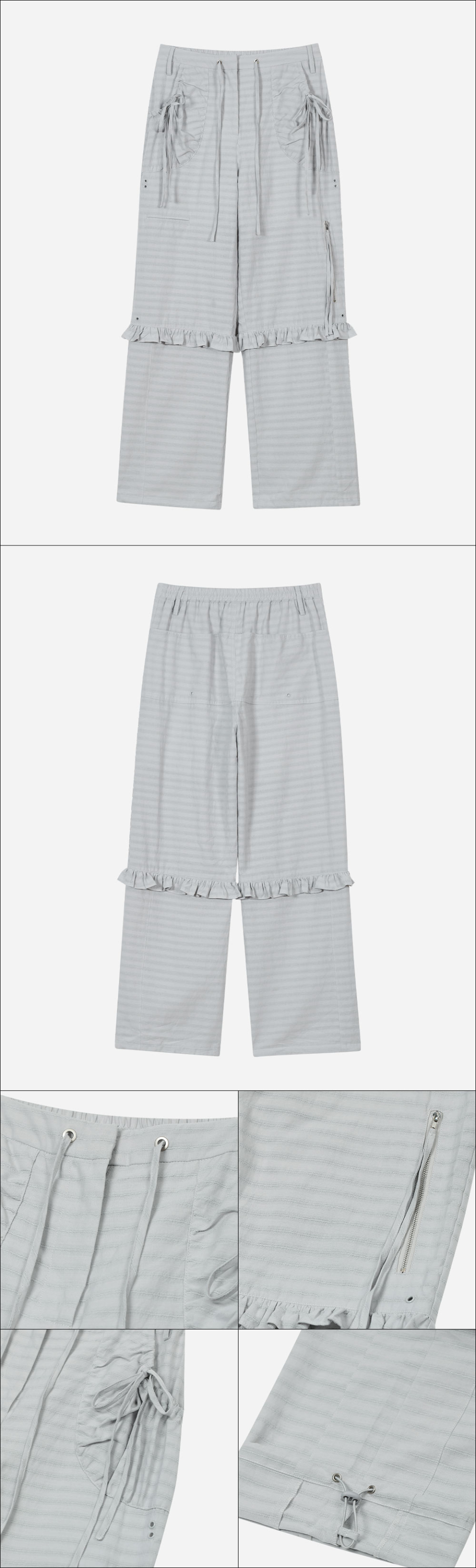TYPESERVICE ■ Textured Ruffled Comfy Pants MUSINSA | TYPESERVICE Textured Ruffled Comfy Pants [Black]