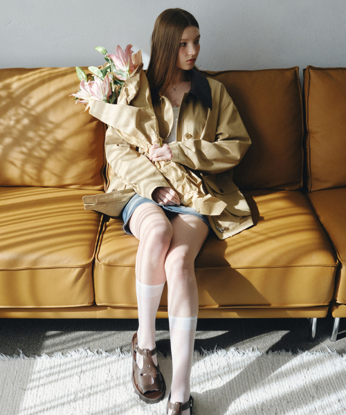 Cotton Work куртка-халф — Beige / MDJK039BEIGE