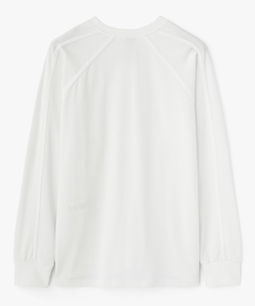 Taped Raglan лонгслив — White