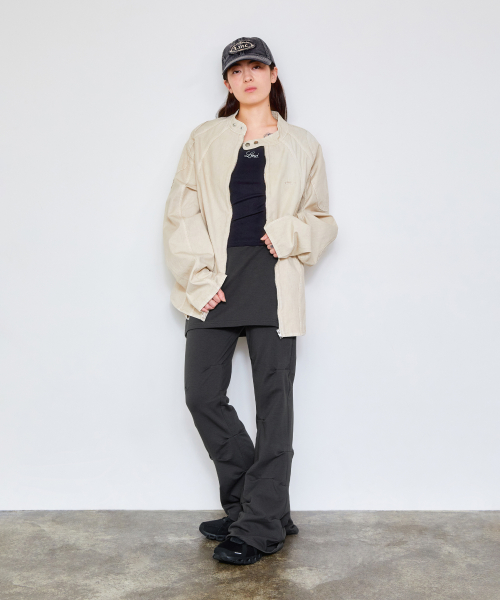 WM SKIRT LAYRED SHIRRING SWEAT брюки угольно-серый