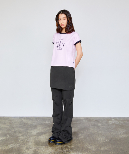 WM SKIRT LAYRED SHIRRING SWEAT брюки угольно-серый
