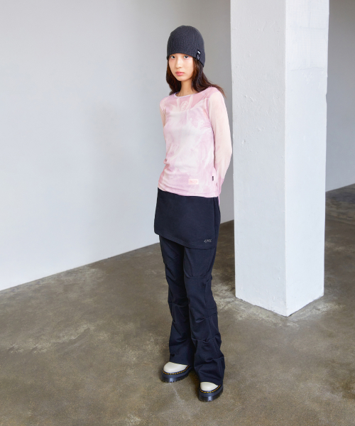 WM SKIRT LAYRED SHIRRING SWEAT брюки угольно-серый