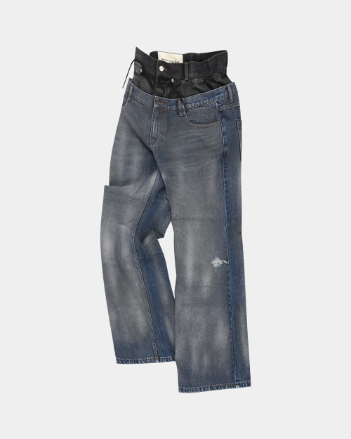 Джинсы Dusty Spray с двойным поясом apa831w (BLUE BLACK)