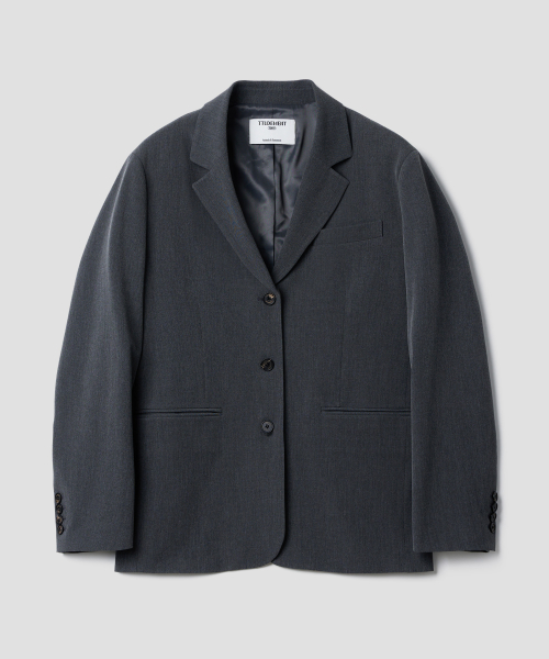 одинарный TAILORED JACKET_CHARCOAL