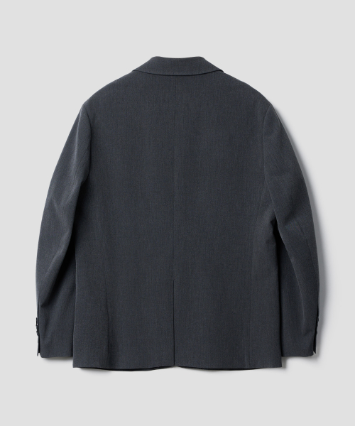 одинарный TAILORED JACKET_CHARCOAL