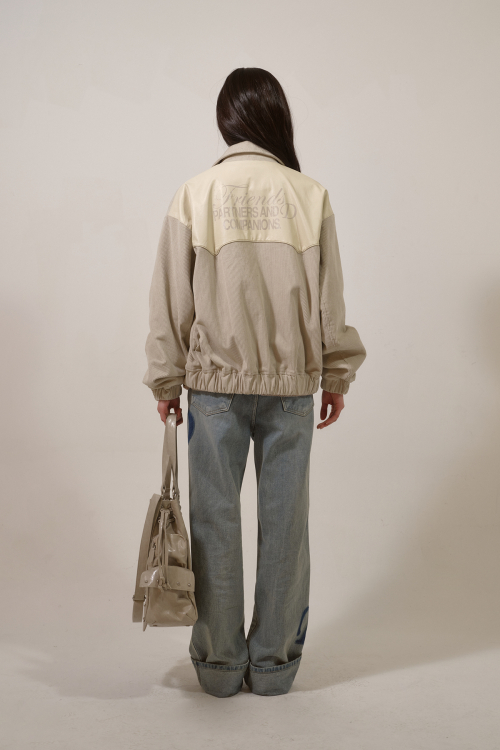 D & FRIENDS CORDUROY VARSITY куртка IN слоновая кость
