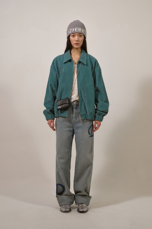 D & FRIENDS CORDUROY VARSITY куртка IN MINT