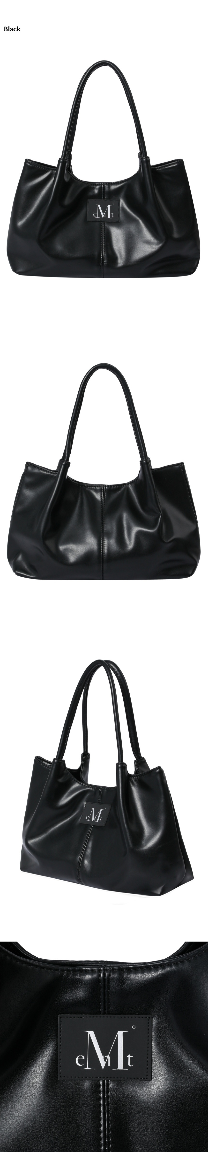 MUSINSA | MUCENT Epee Middle Stitch Leather Tote Bag (Unisex)