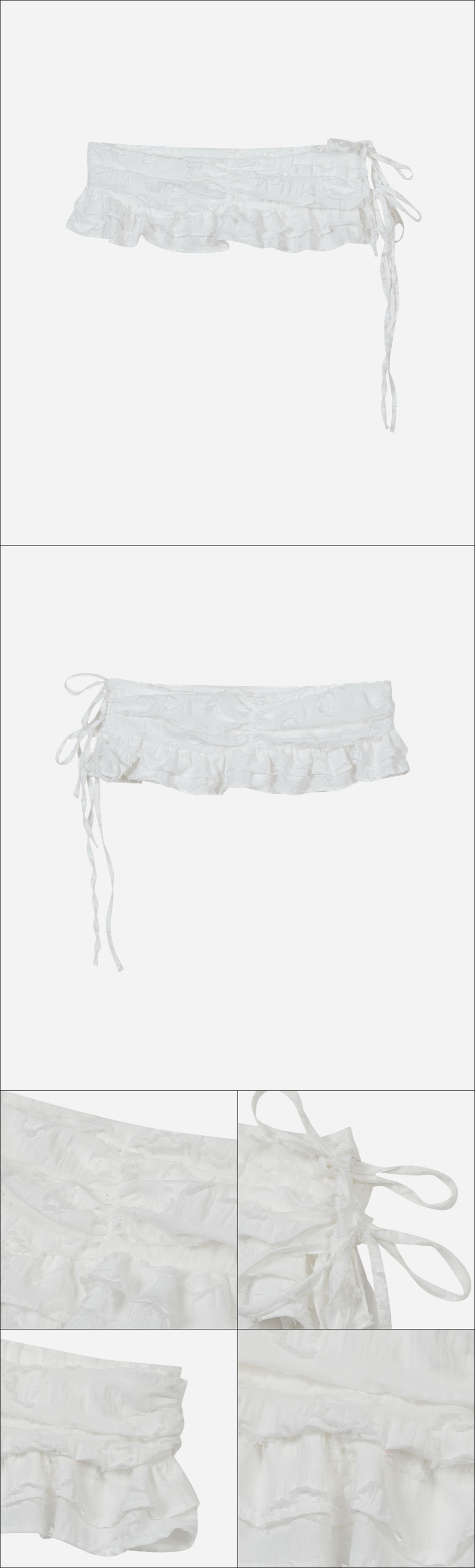 TYPESERVICE ♥ Clean Lace Layered Wrap Skirt /追跡付 MUSINSA | TYPESERVICE Clean Lace Layered Wrap Skirt [White]