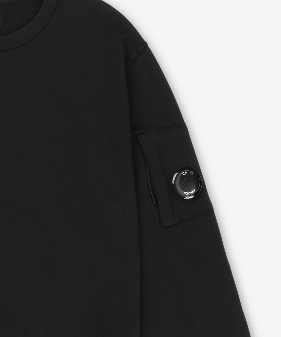 ★C.P. Company★ Light Fleece Man to Man Black 18CMSS019A002 C.P. Company Light Fleece Zipped Hoodie Black Men's - US