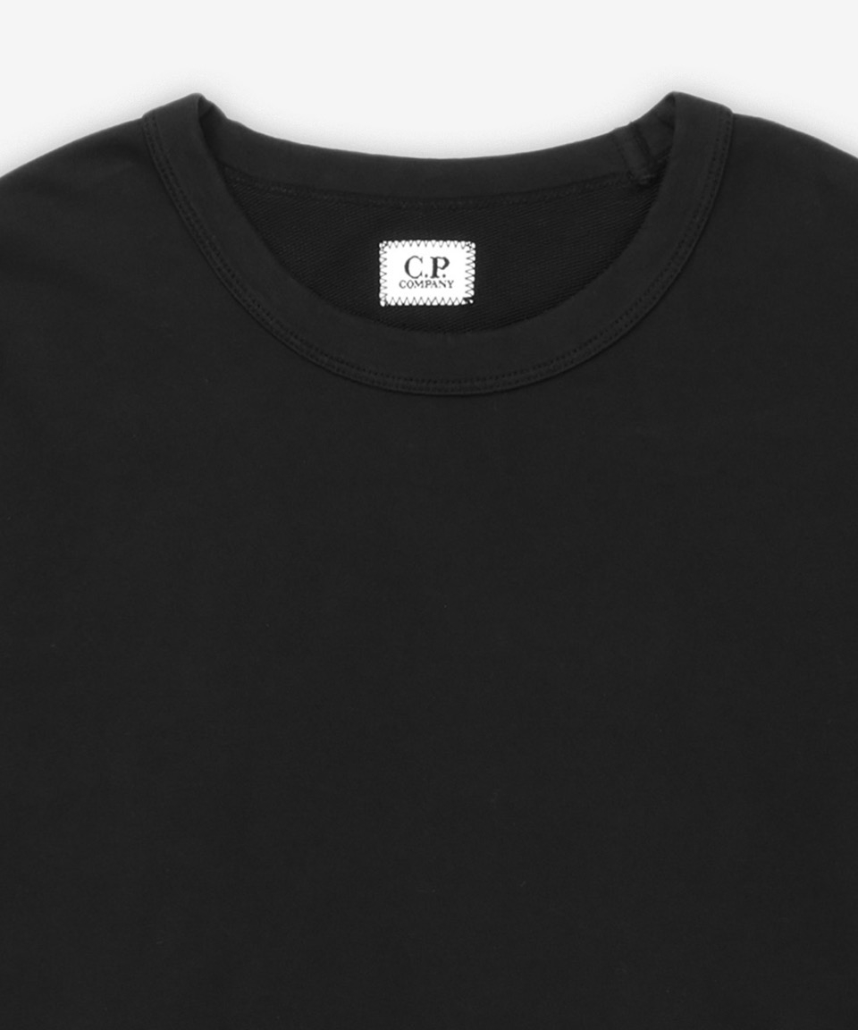 MUSINSA | CP Company Light Fleece Man to Man - Black