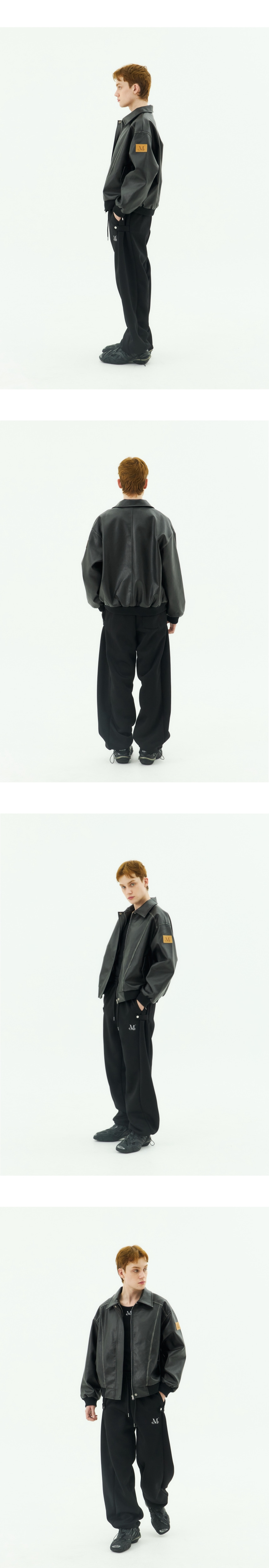MUSINSA | MUCENT Glow Vintage Washed Leather Jacket (Unisex)