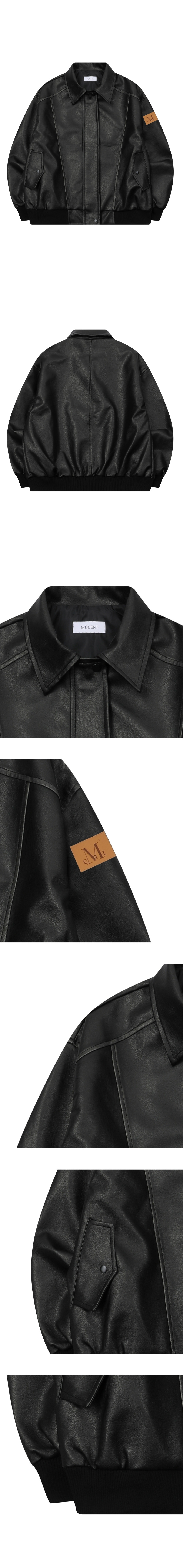 【MUCENT】 GLOW VINTAGE WASHING LEATHER JACKET /追跡付 MUSINSA | MUCENT Glow Vintage Washed Leather Jacket (Unisex)