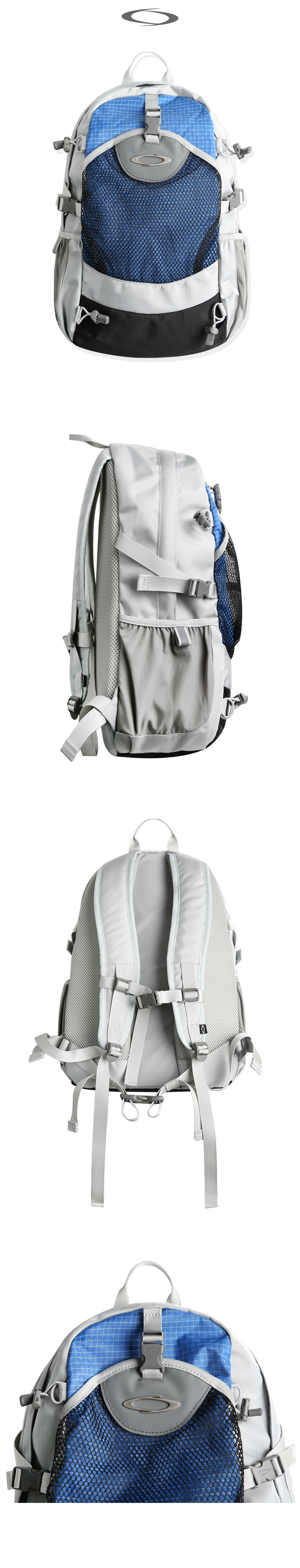 ★NOIAGO★ Nylon Dual Backpack Light Grey NOI1484 NOI1484 nylon dual backpack (light gray) - 노이아고 (NOIAGO)