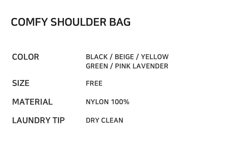 MUSINSA | NOIAGO NOI1491 Comfy Shoulder Bag (5 colors)