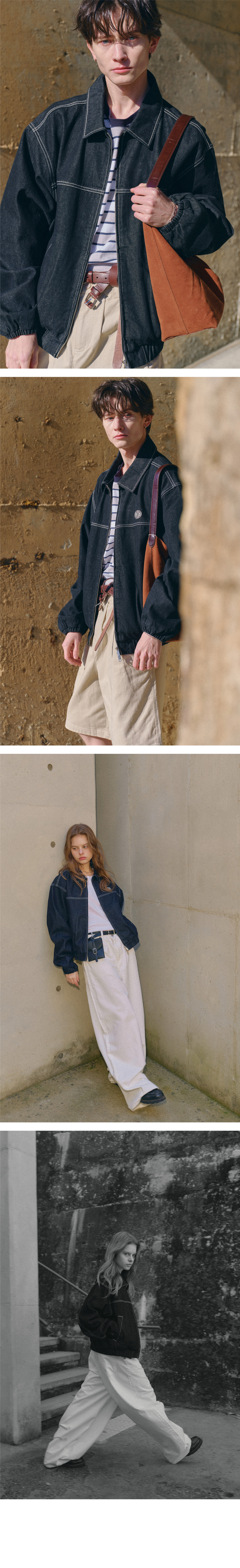 アウターその他 Urbandtype. Denim Stitch Crop Jacket Black MUSINSA | URBANDTYPE Denim Stitch Crop Jacket_Black
