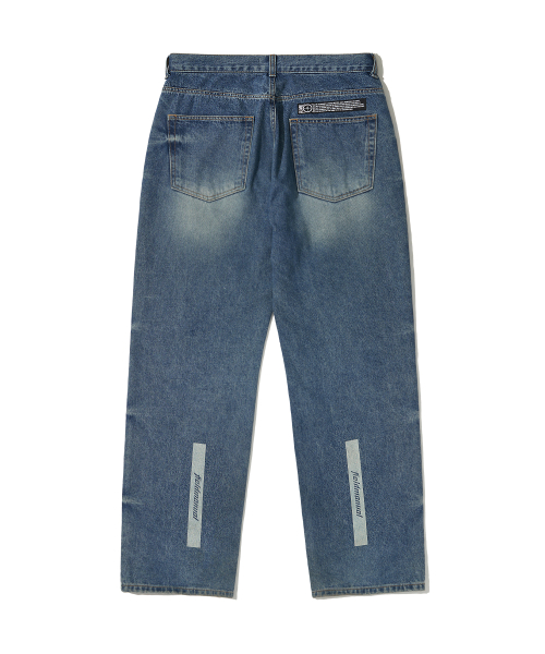 Джинсы Calf Graphic Denim Pants Blue