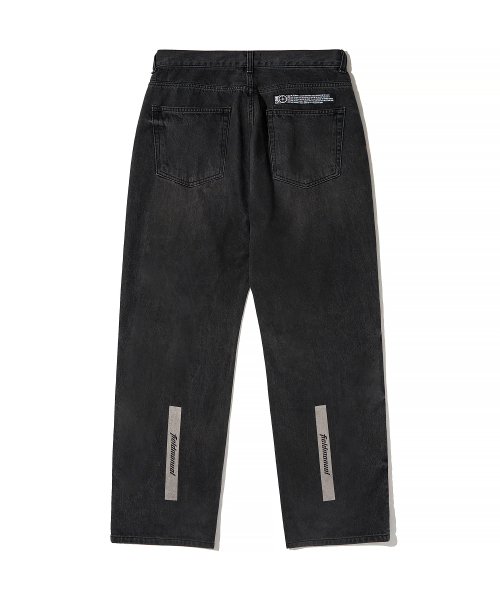 Джинсы Calf с графикой Black
