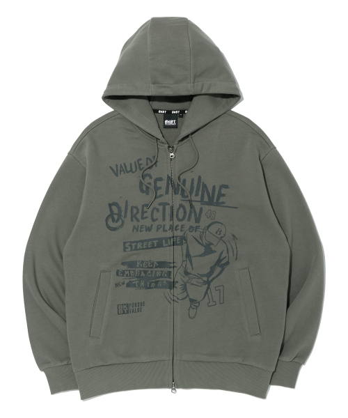 Genuine Direction худи-молния KHAKI (MP1TU061-048)