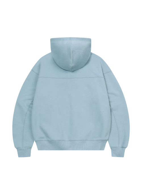 Худи на молнии с маленьким логотипом Sky Blue