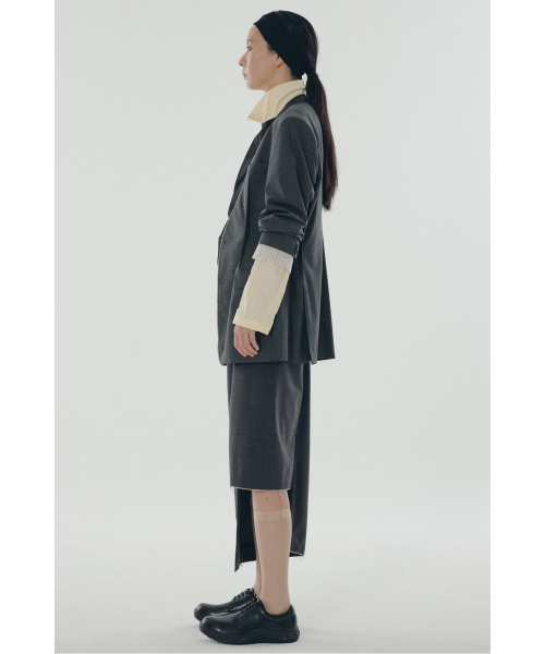 Folded Raw edged jacket_RQJAS25502GYX