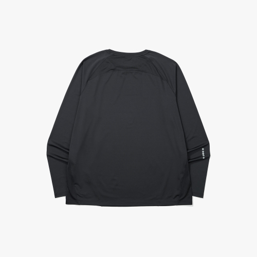 Беговая футболка с длинным рукавом Ventflow DARK GREY