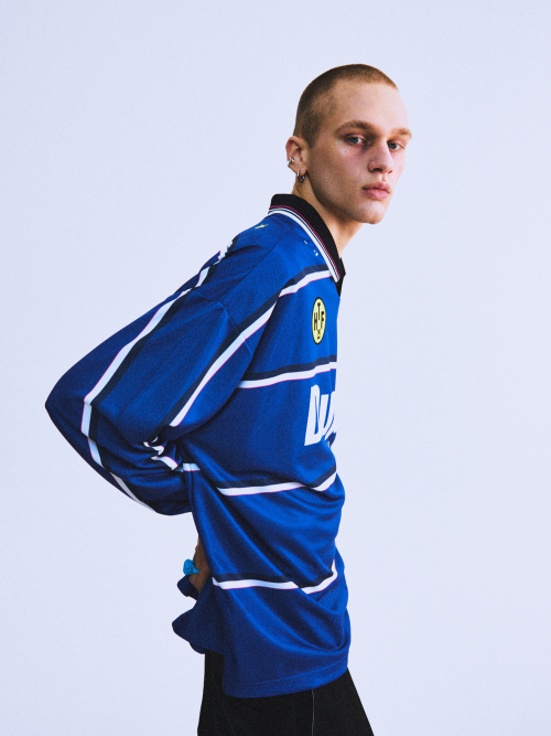 DUPLEX LONG SLEEVE FOOTBALL JERSEY BLUE