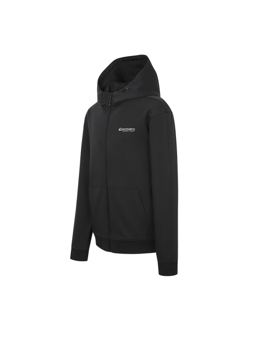 Мужская трикотажная куртка вареного кроя (BLACK)