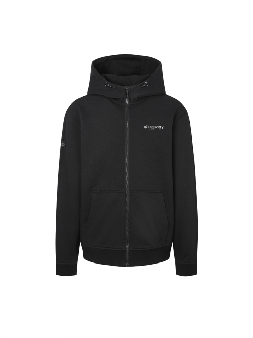 Мужская трикотажная куртка вареного кроя (BLACK)