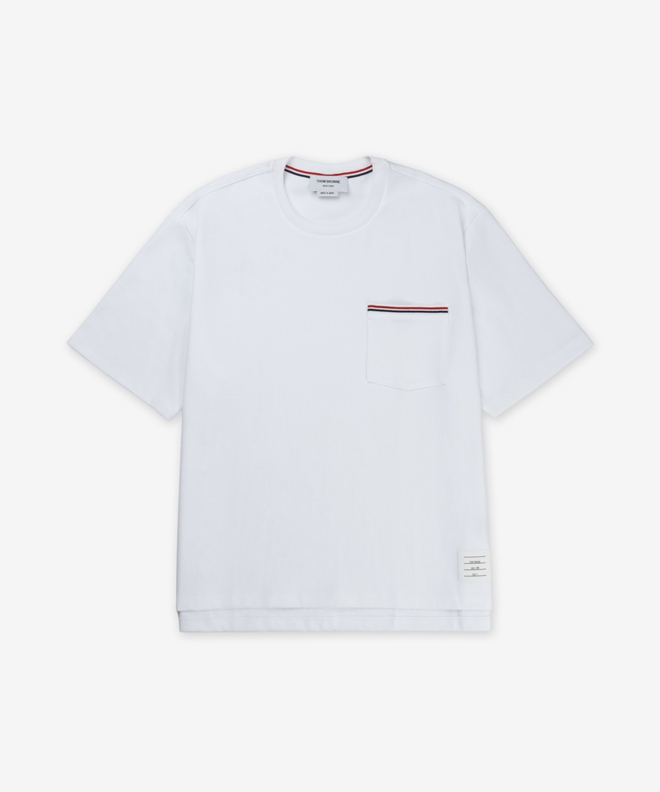 【THOM BROWNE】Oversized pocket short sleeve T-shirt Milano Cotton Oversized Pocket Tee | Thom Browne