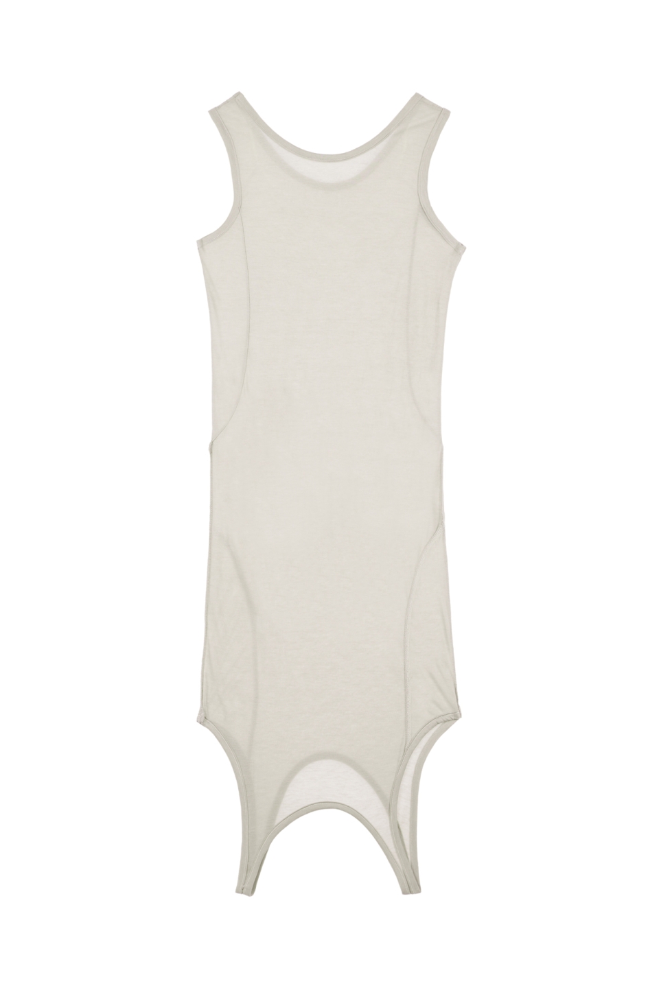 TWO-WAY LAYRED SLEEVELESS DRESS IN ASH GRAY 상세 이미지 16