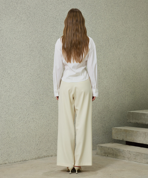 TOMO WIDE SLACKS / IVORY
