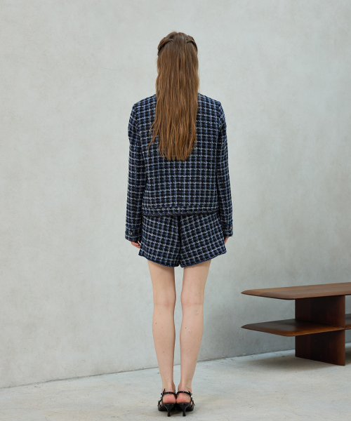 COMELY TWEED JACKET / BLACK