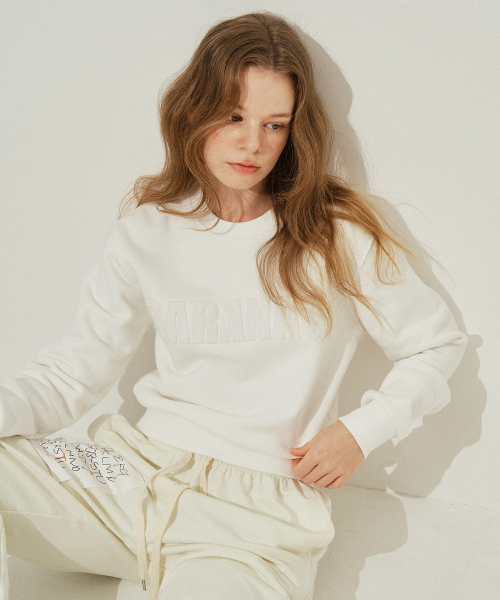 SE0583- crop sweatshirt (ivory)