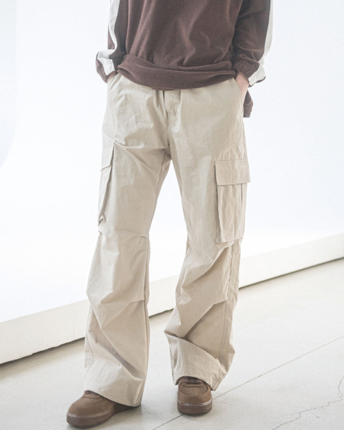 PARACHUTE CARGO PANTS(BEIGE)