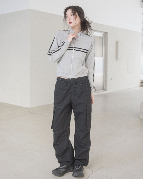 PARACHUTE CARGO PANTS(BLACK)