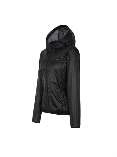 Женская ультралегкая ветровка рипстоп (BLACK)