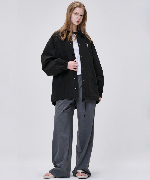 Легкая нейлоновая куртка оверсайз 6310 (Black)