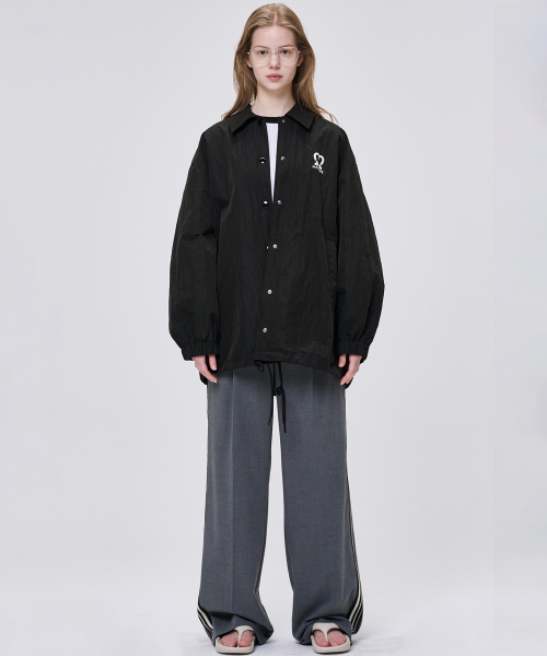 Легкая нейлоновая куртка оверсайз 6310 (Black)