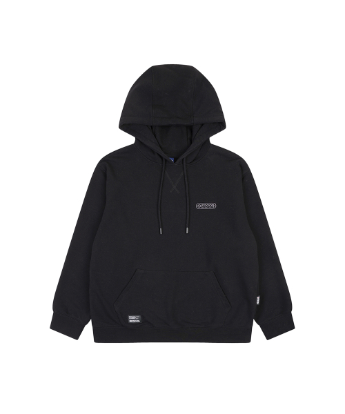 BASIC EMBROIDERY HOODIE (BLACK)