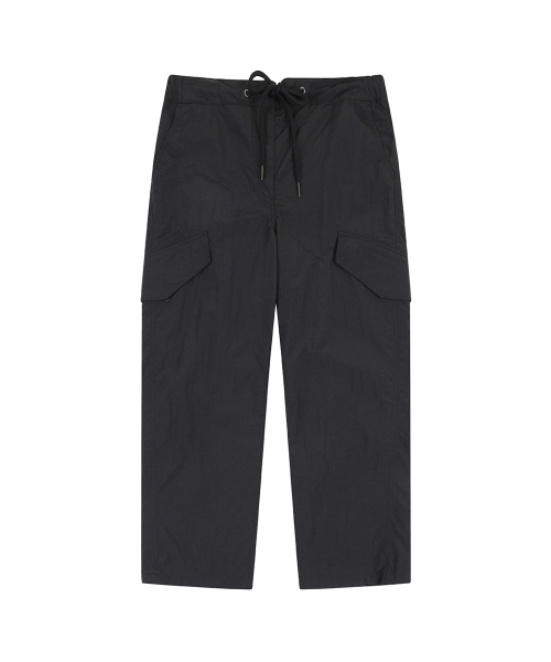 W NYLON PANTS (BLACK)