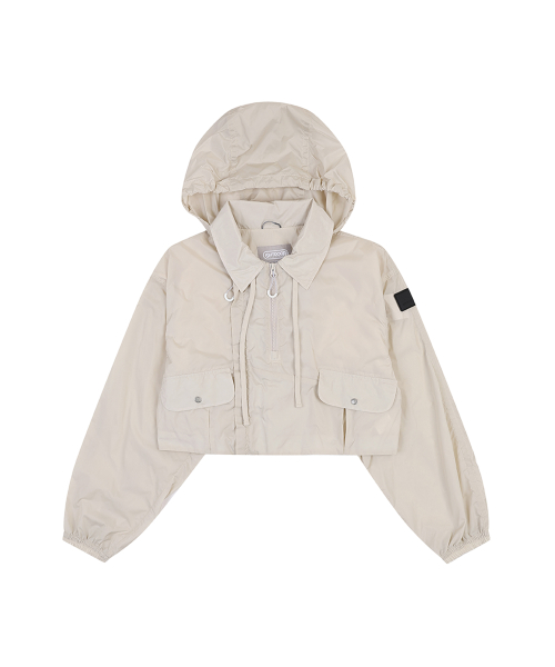W LIGHT CASUAL CROP JUMPER (CREAM)