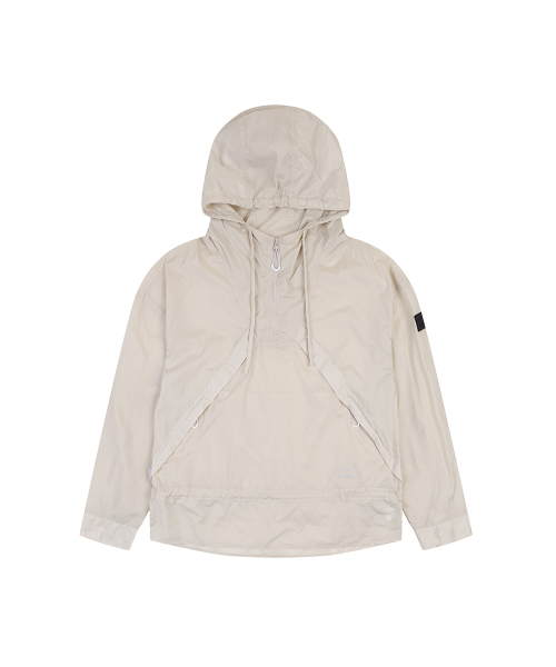 NYLON ANORAK HOOD JUMPER (CREAM)