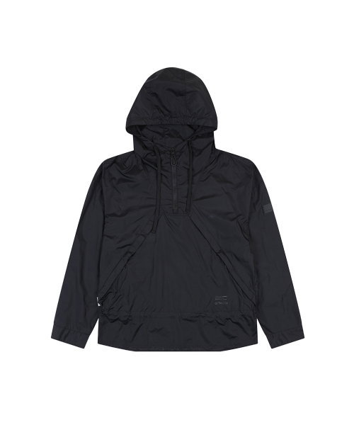 NYLON ANORAK HOOD JUMPER (BLACK)