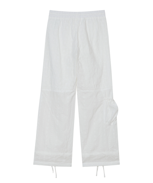 Lace Strap Pants [White]