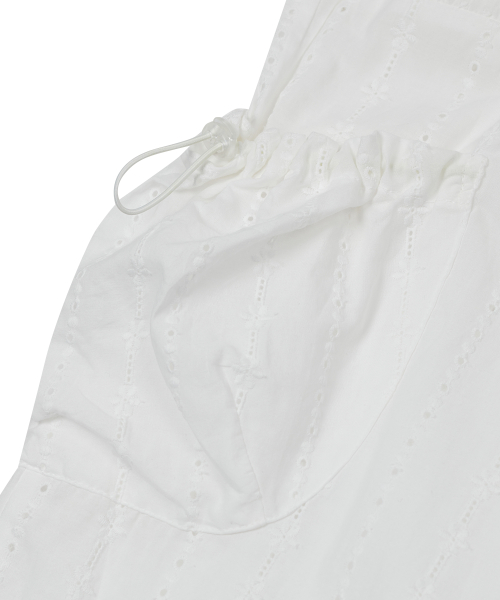 Lace Strap Pants [White]