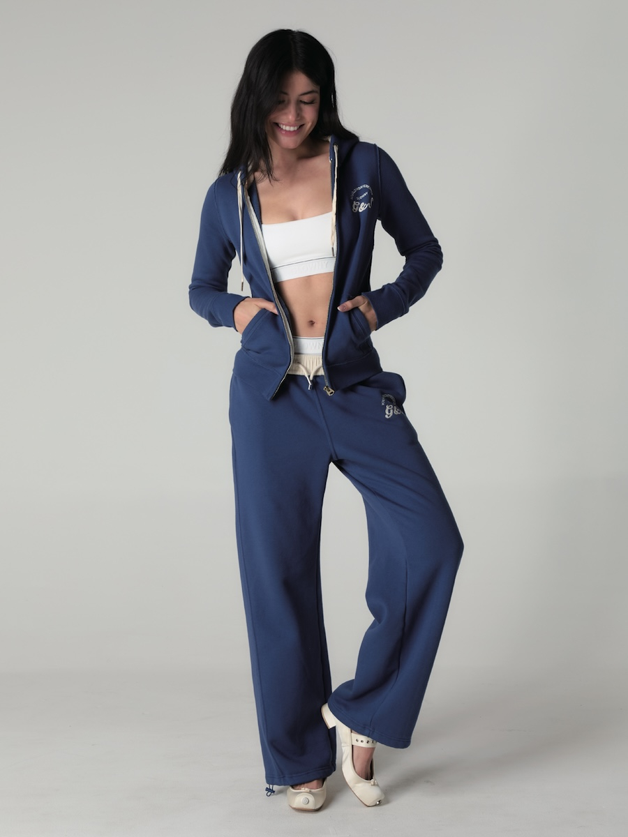 BOLD CROP ZIP UP (BLUE) 상세 이미지 3