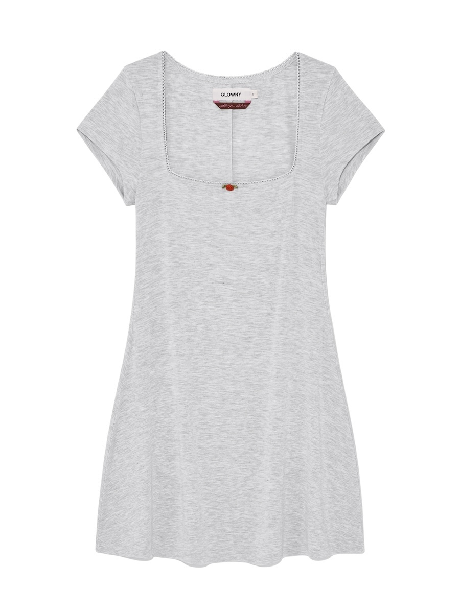 [GLOWNY] ROSY SCOOP MINI DRESS ★大人気★ GLOWNY ROSY SCOOP MINI DRESS ( IVORY ) - メルカリ